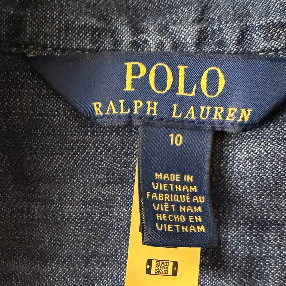 Ralph Lauren Blue Denim Shirt Dress - Picture 4 of 4